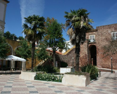 The immaculate main square in Silves best kept secret