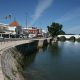 The River Arade glides through Silves town center